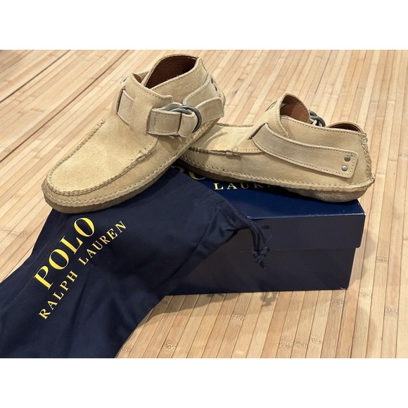 Polo Ralph Lauren NEW Men’s Suede Myles Chukka Loafer 8.5 D Leather NWB W/Bags